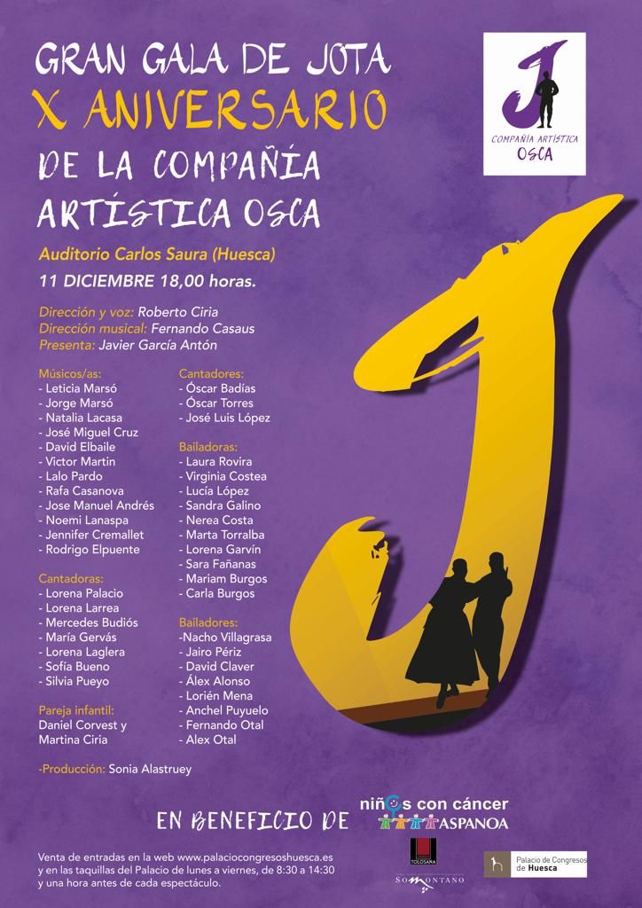 Vuelve la gran gala de jota a beneficio de Aspanoa Vuelve la gran gala de jota a beneficio de Aspanoa