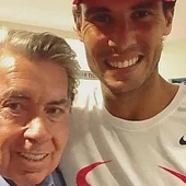 Rafa Nadal, con Manolo Santana Rafa Nadal, con Manolo Santana