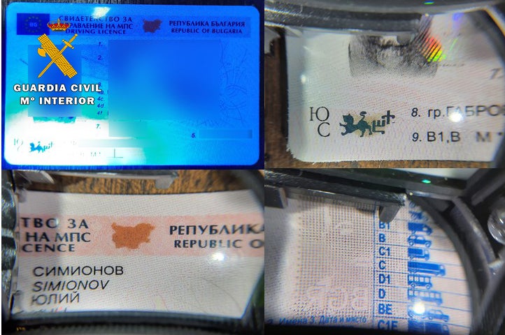 Detenido por conducir con un carnet falso Detenido por conducir con un carnet falso