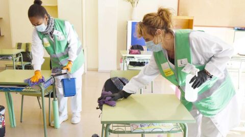 Refuerzos de limpieza programa "Colegio Seguro"