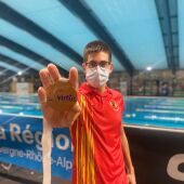 Luis Paredes Marco, medallo de oro en el Mundial de natación VIRTUS.