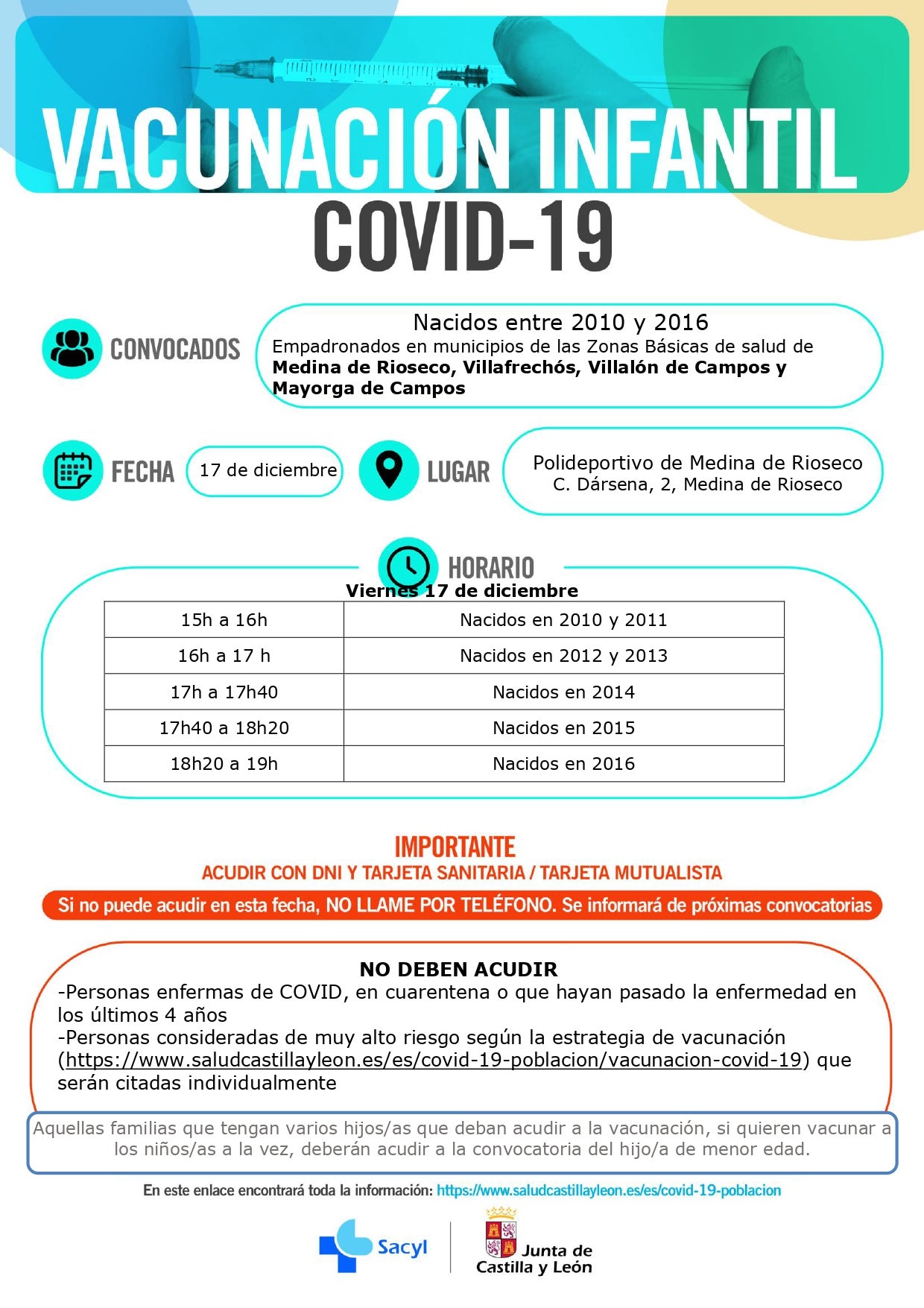Vacunación infantil en Valladolid: consulta aquí horarios, fechas y lugares Vacunación infantil en Valladolid: consulta aquí horarios, fechas y lugares