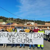 Protesta de los vecinos de Horcajo y la comarca Protesta de los vecinos de Horcajo y la comarca