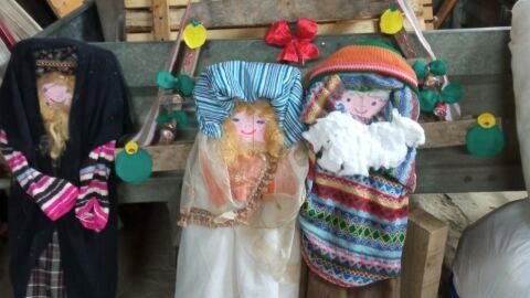 Decoraci&oacute;n realizada con productos reciclados