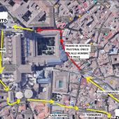 El recorrido entre Zocodover y Ayuntamiento en Toledo será de sentido único los días de más afluencia para evitar grandes aglomeraciones