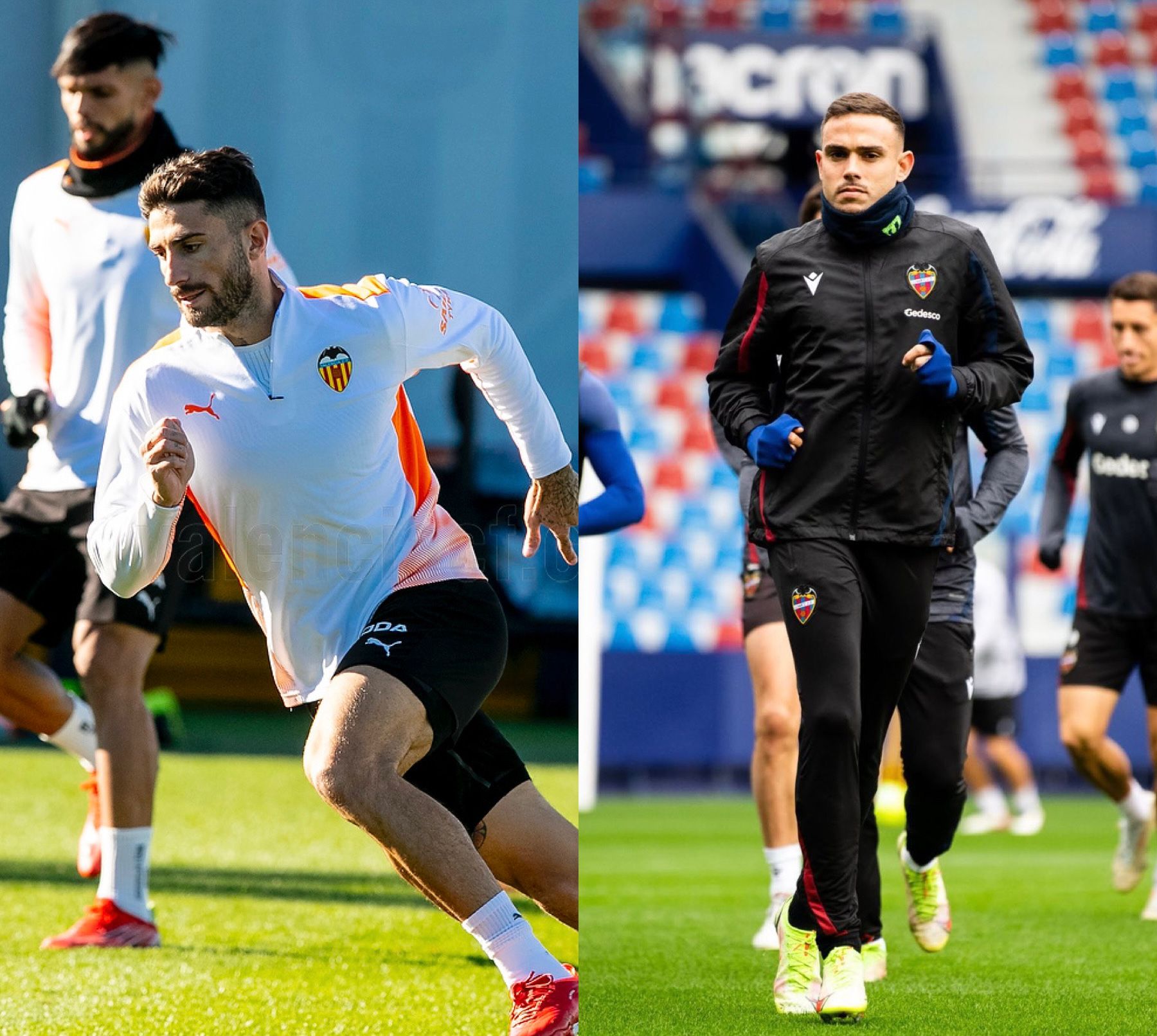 Levante UD y Valencia CF vuelven al trabajo Levante UD y Valencia CF vuelven al trabajo
