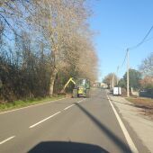 Traballos de limpieza nas marxes das estradas da pronvicia de Ourense