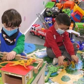 Niños en el servicio de conciliación navideño Niños en el servicio de conciliación navideño