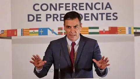Pedro Sánchez en la conferencia de presidentes Pedro Sánchez en la conferencia de presidentes