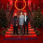 Los actores Jacob Batalon, Zendaya y Tom Holland, en el photocall de 'Spider-Man: No way home'