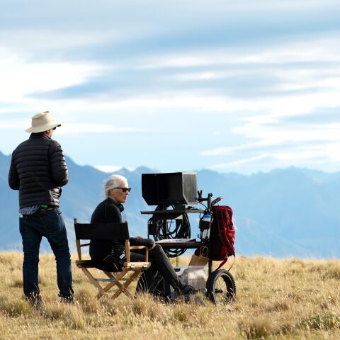La directora Jane Campion, en el set de rodaje de la película 'El poder del perro'