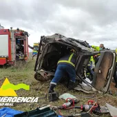 El accidente ha tenido lugar cerca de Daimiel El accidente ha tenido lugar cerca de Daimiel