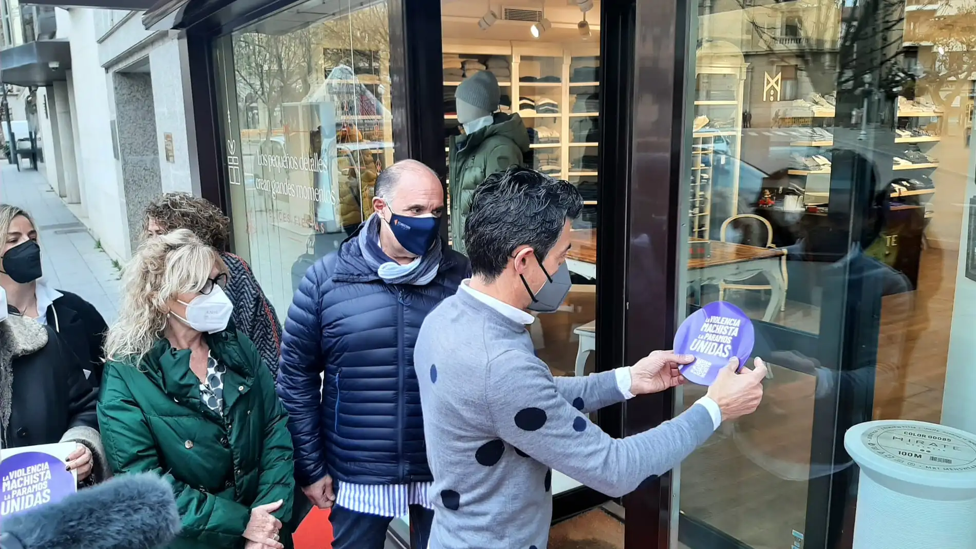 CEOS Cepyme Huesca se suma a la campaña "Punto Violeta"