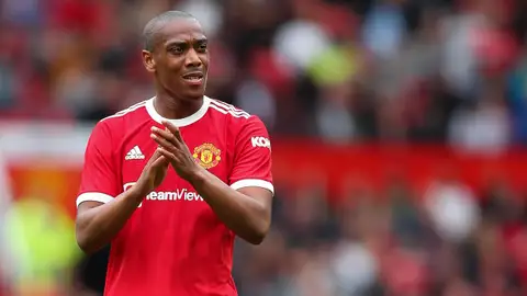 Anthony Martial, delantero del Manchester United. Anthony Martial, delantero del Manchester United.