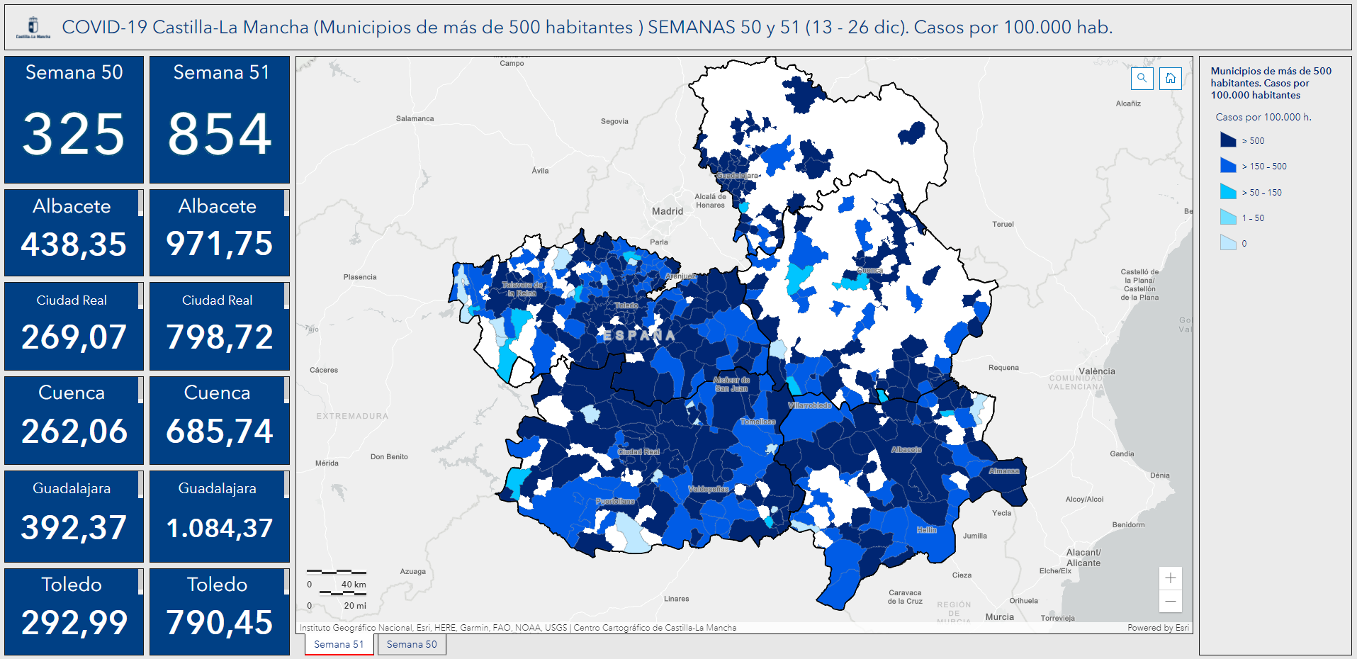 El 66% de los municipios de Ciudad Real ya están en riesgo extremo por covid El 66% de los municipios de Ciudad Real ya están en riesgo extremo por covid