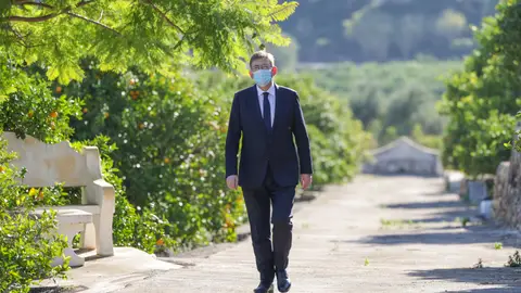 Ximo Puig, president de la Generalitat Valenciana, durante el mensaje de fin de año de 2021. Ximo Puig, president de la Generalitat Valenciana, durante el mensaje de fin de año de 2021.