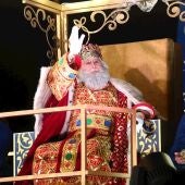 El Rey Melchor durante la Cabalgata de Reyes de Madrid