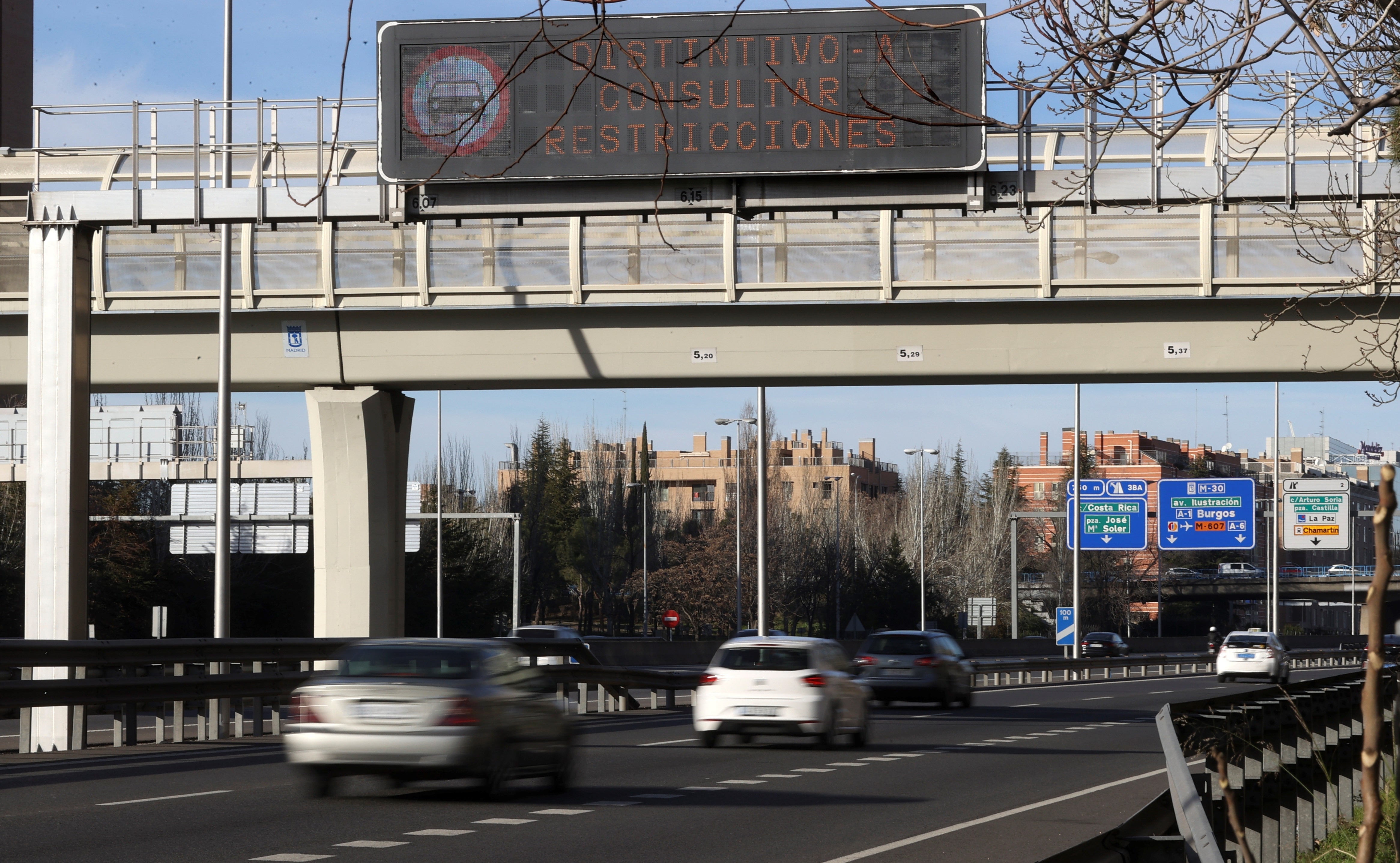 Se retrasan las multas por acceso indebido al interior de la M-30 Se retrasan las multas por acceso indebido al interior de la M-30