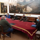 Reunión en el Ayuntamiento de Cádiz con los vigilantes Reunión en el Ayuntamiento de Cádiz con los vigilantes
