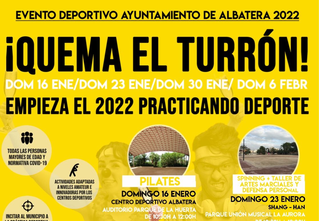 La concejalía de Deportes presenta “¡Quema el turrón!” objetivo fomentar el deporte La concejalía de Deportes presenta “¡Quema el turrón!” objetivo fomentar el deporte