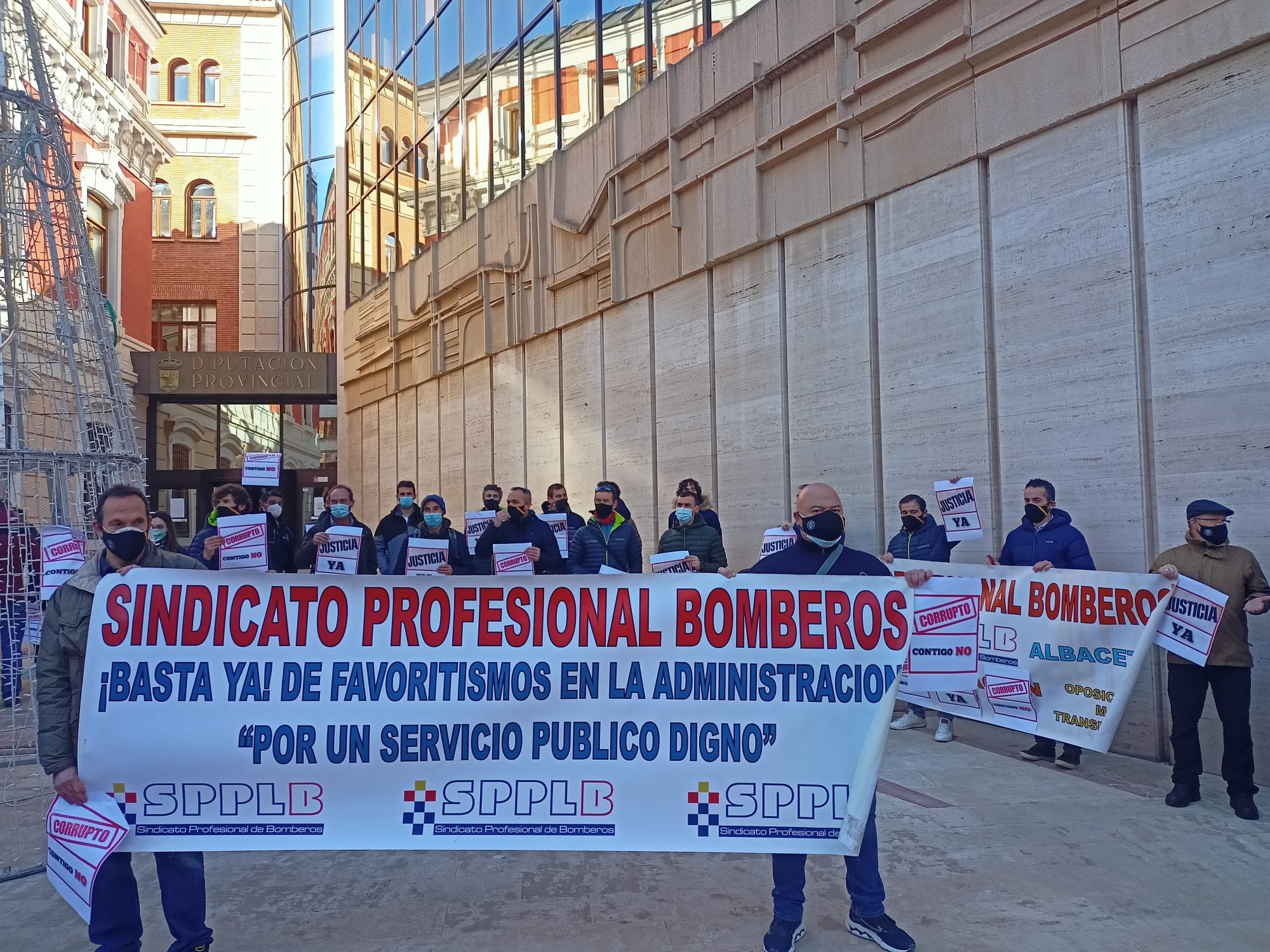 Sindicato de Policías y Bomberos apoya a la justicia por el presunto fraude en la Diputación Sindicato de Policías y Bomberos apoya a la justicia por el presunto fraude en la Diputación