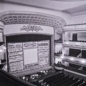 Interior del teatro en los años 50