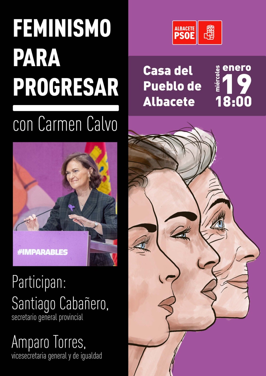 Carmen Calvo visita Albacete para hablar sobre feminismo Carmen Calvo visita Albacete para hablar sobre feminismo