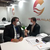 Julio Rodríguez con Cardeña en FITUR Julio Rodríguez con Cardeña en FITUR