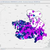 Incidencia de la covid en las provincias de CLM Incidencia de la covid en las provincias de CLM