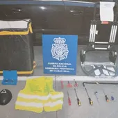 Material intervenido por la Policía Nacional Material intervenido por la Policía Nacional