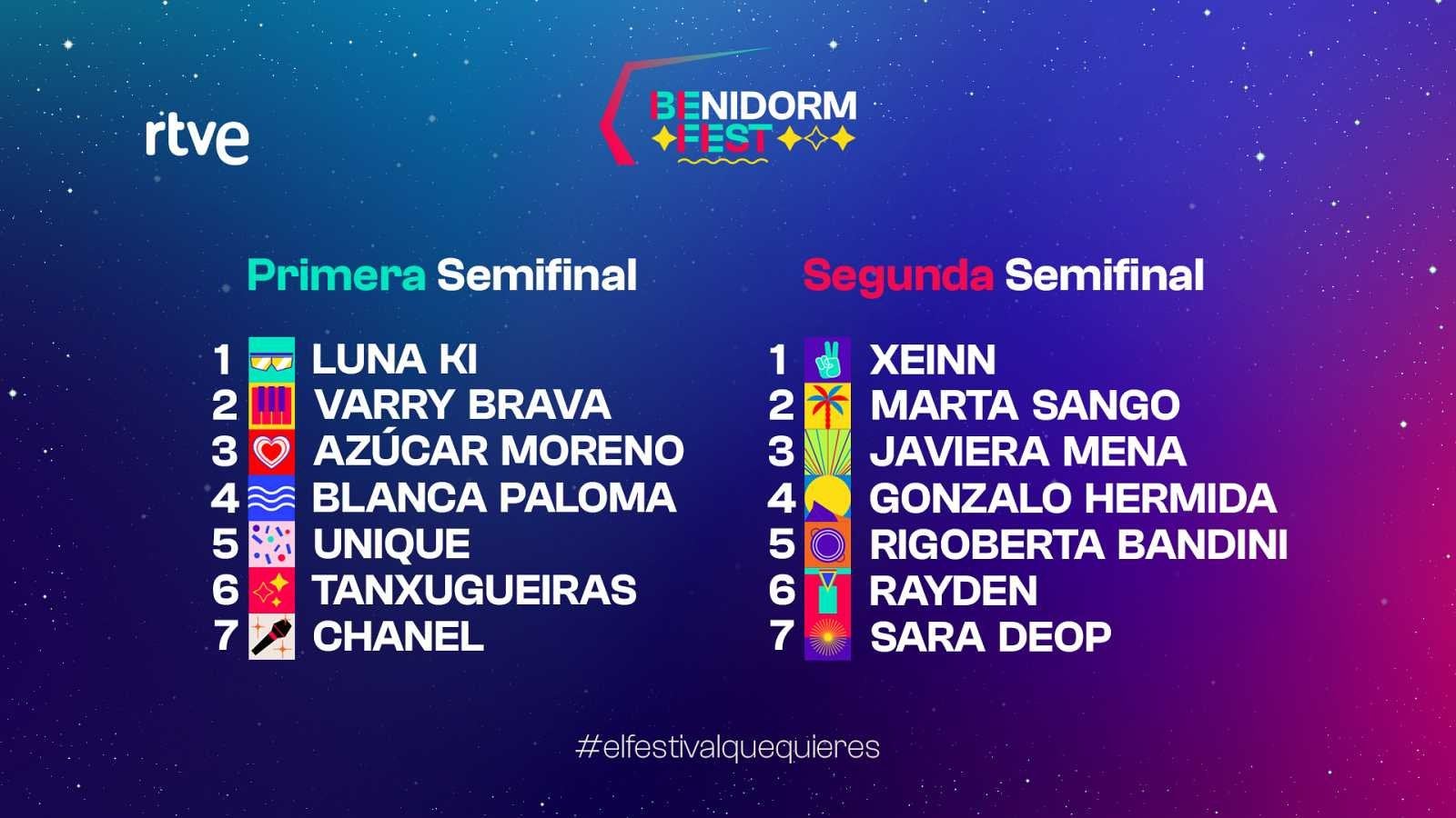 Candidatos a representar a España en Eurovisión compiten en el Benidorm Fest bajo el lema 'El festival que quieres' Candidatos a representar a España en Eurovisión compiten en el Benidorm Fest bajo el lema 'El festival que quieres'