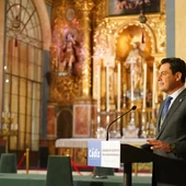 El presidente de la Junta de Andalucía, Juan Manuel Moreno, en Cádiz El presidente de la Junta de Andalucía, Juan Manuel Moreno, en Cádiz