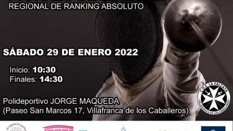 Cartel Campeonato Regional de Esgrima
