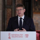 El president de la Generalitat Valenciana, Ximo Puig, en el Palau.