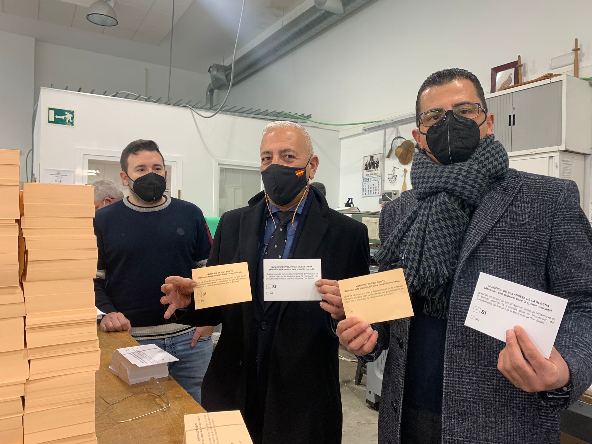 La imprenta de la Diputación de Badajoz prepara ya las 200.000 papeletas que se utilizarán para la consulta del 20F en Don Benito y Villanueva La imprenta de la Diputación de Badajoz prepara ya las 200.000 papeletas que se utilizarán para la consulta del 20F en Don Benito y Villanueva