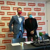 El Presidente de Pimem, Jordi Mora, junto al experto en licitación pública y secretario general de Conpymes, Jaume Pallerols.