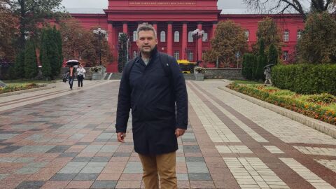 Yegor, durante una reciente visita a Ucrania Yegor, durante una reciente visita a Ucrania