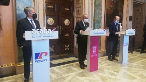 Convenio Diputaci&oacute;n , Petronor y Talgo