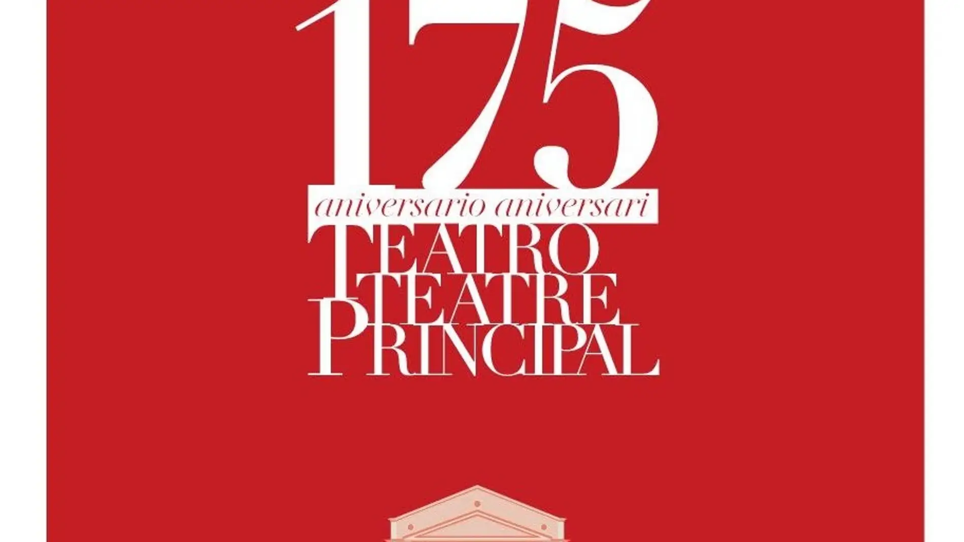 Cartel de la exposición sobre el '175 aniversario del Teatro Principal'
