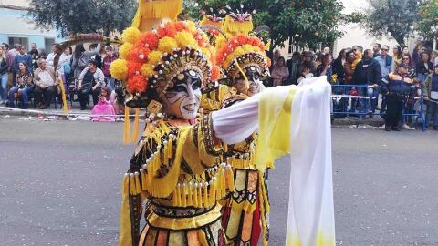 Comparsa durante el desfile