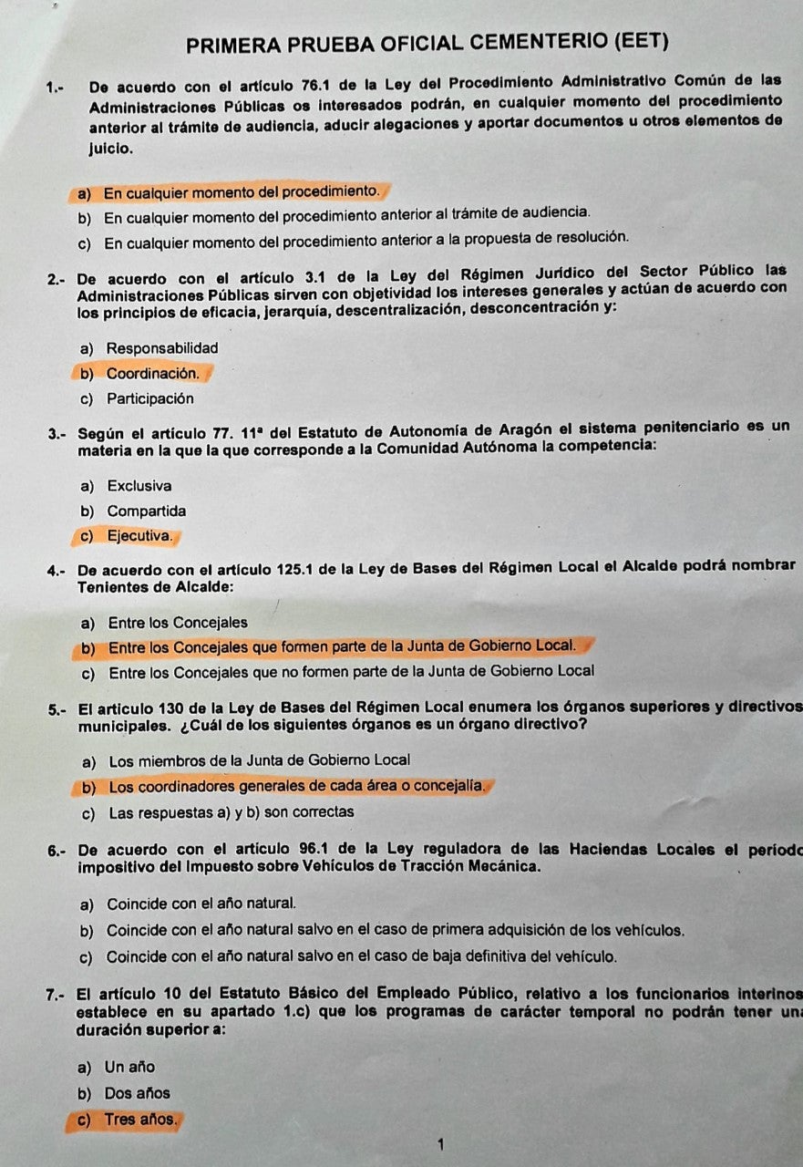 Suspendida la oposición de oficial de cementerio por presunto amaño Suspendida la oposición de oficial de cementerio por presunto amaño