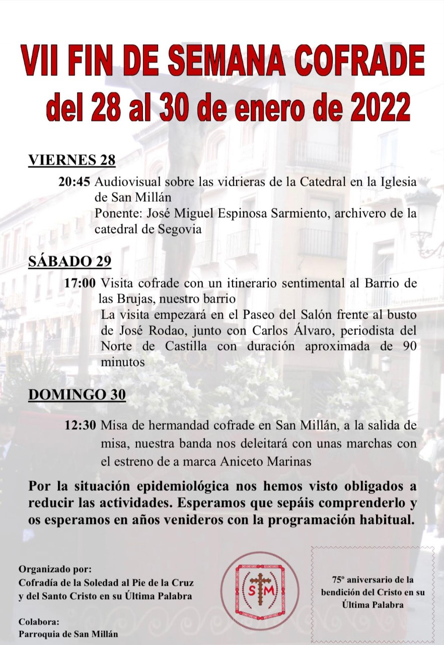Fin de semana cofrade en San Millán Fin de semana cofrade en San Millán