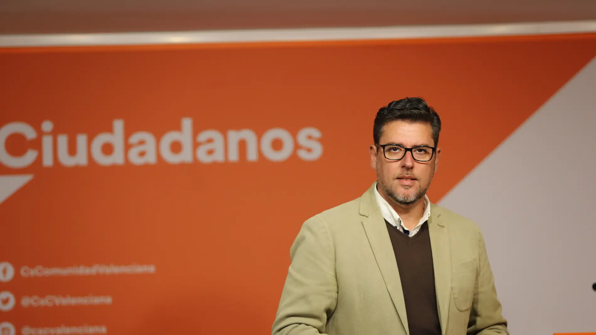 El diputado provincial por Ciudadanos, Javier Gutiérrez