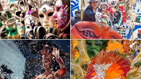 Imágenes de distintas celebraciones del Carnaval. Imágenes de distintas celebraciones del Carnaval.