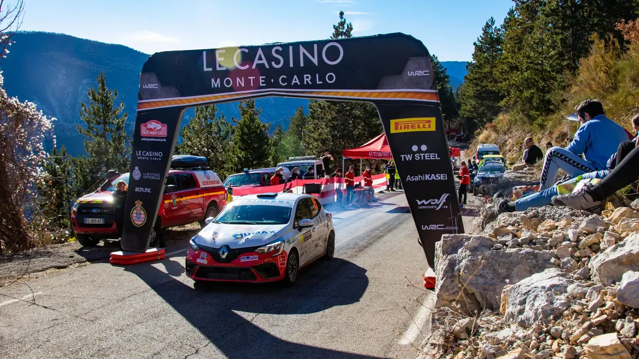 Esteban Vallín en el Rally de Montecarlo Esteban Vallín en el Rally de Montecarlo