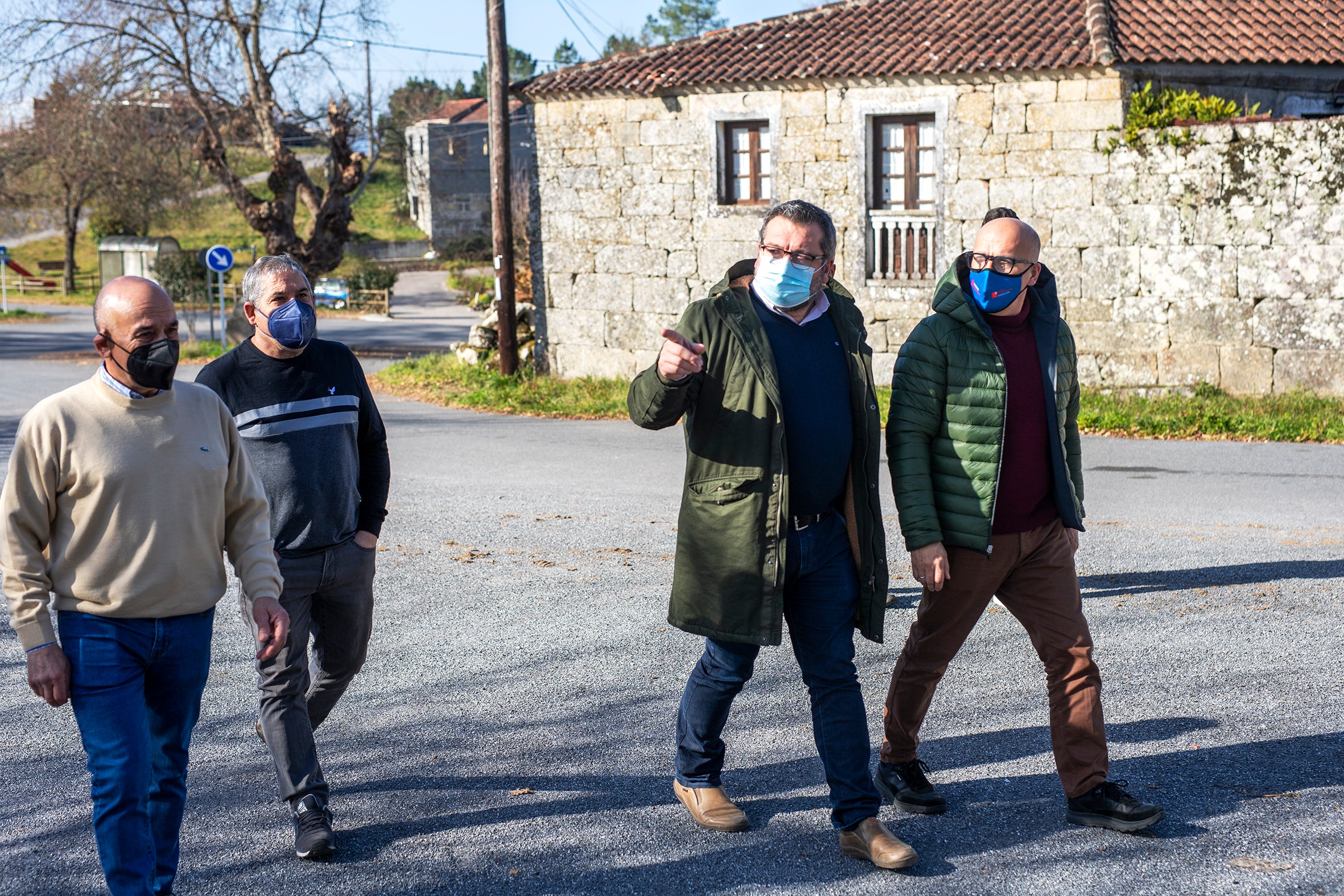 Manuel Baltar visita dúas obras financiadas pola Deputación no concello de San Amaro Manuel Baltar visita dúas obras financiadas pola Deputación no concello de San Amaro