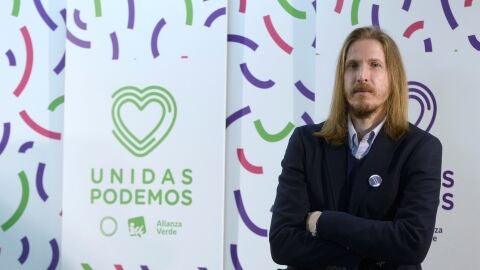 El candidato de Unidas Podemos a la Presidencia de la Junta de Castilla y León, Pablo Fernández