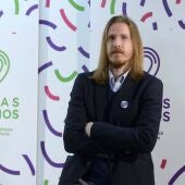 El candidato de Unidas Podemos a la Presidencia de la Junta de Castilla y León, Pablo Fernández