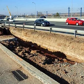 Las obras de mejora del drenaje en carretera que une el Polígono y Santa Bárbara continúan este fin de semana Las obras de mejora del drenaje en carretera que une el Polígono y Santa Bárbara continúan este fin de semana