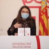 Archivo - Mónica Oltra comparece como portavoz del Consell 